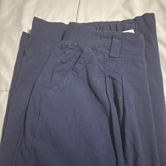 High Waisted Side Pocket Wide Leg Flowy Palazzo Pants - Picture 4 of 5